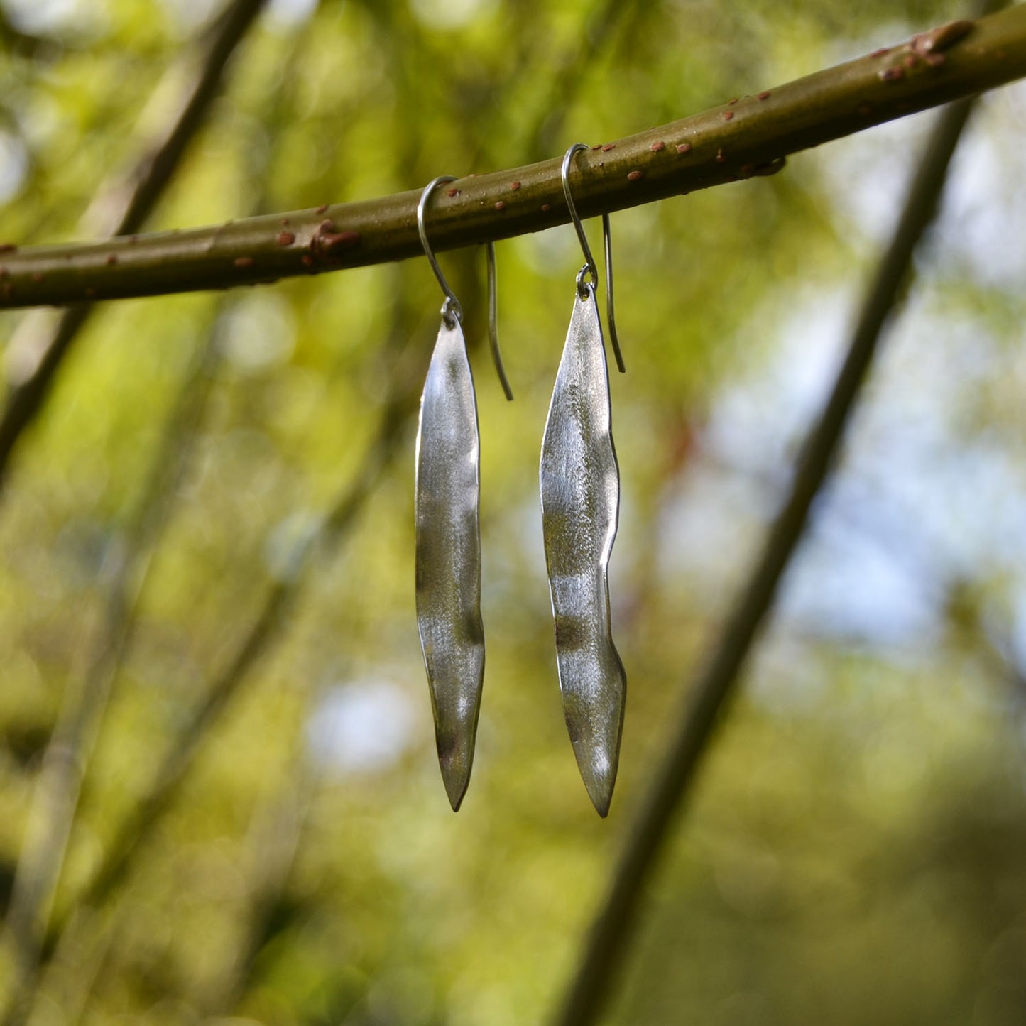 Long Willow Leaf Earrings