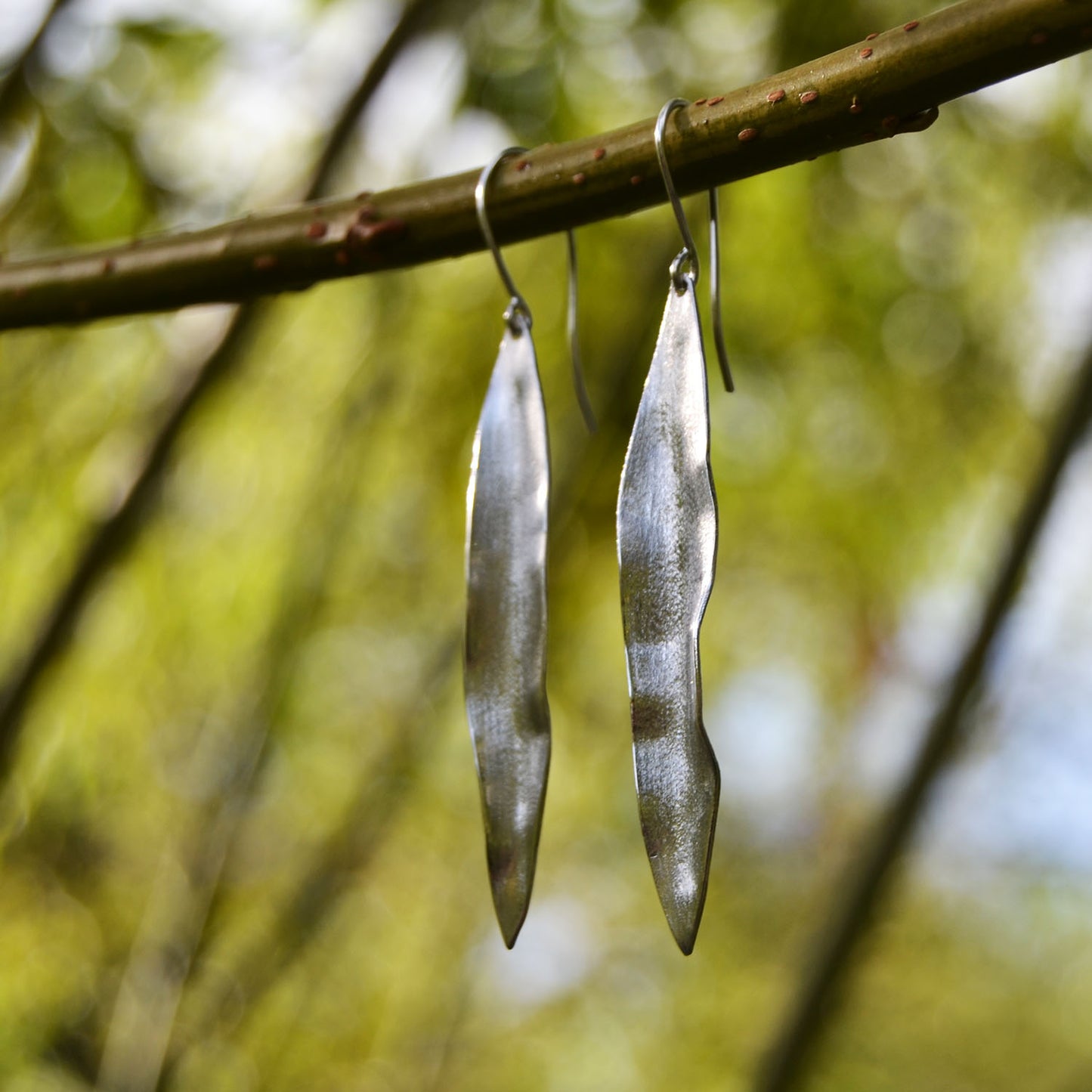 Long Willow Leaf Earrings