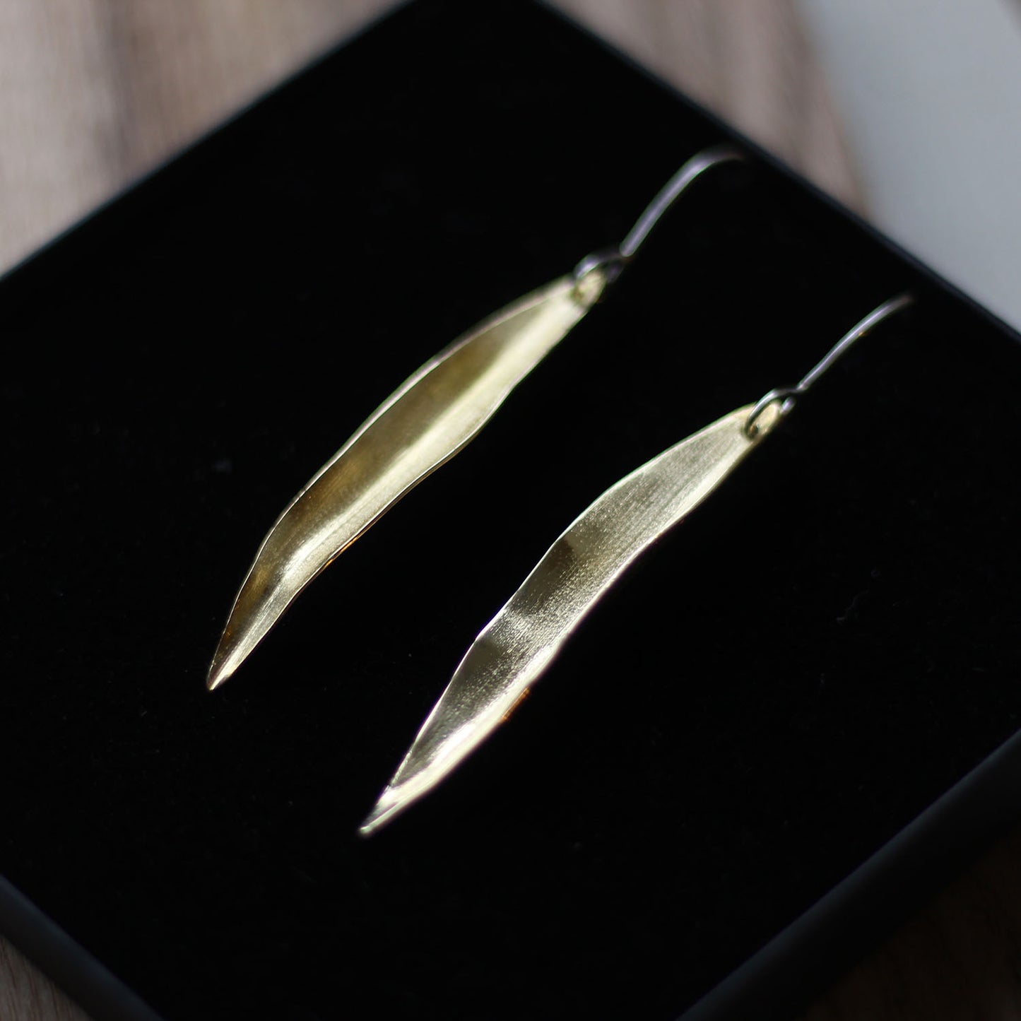 Long Willow Leaf Earrings