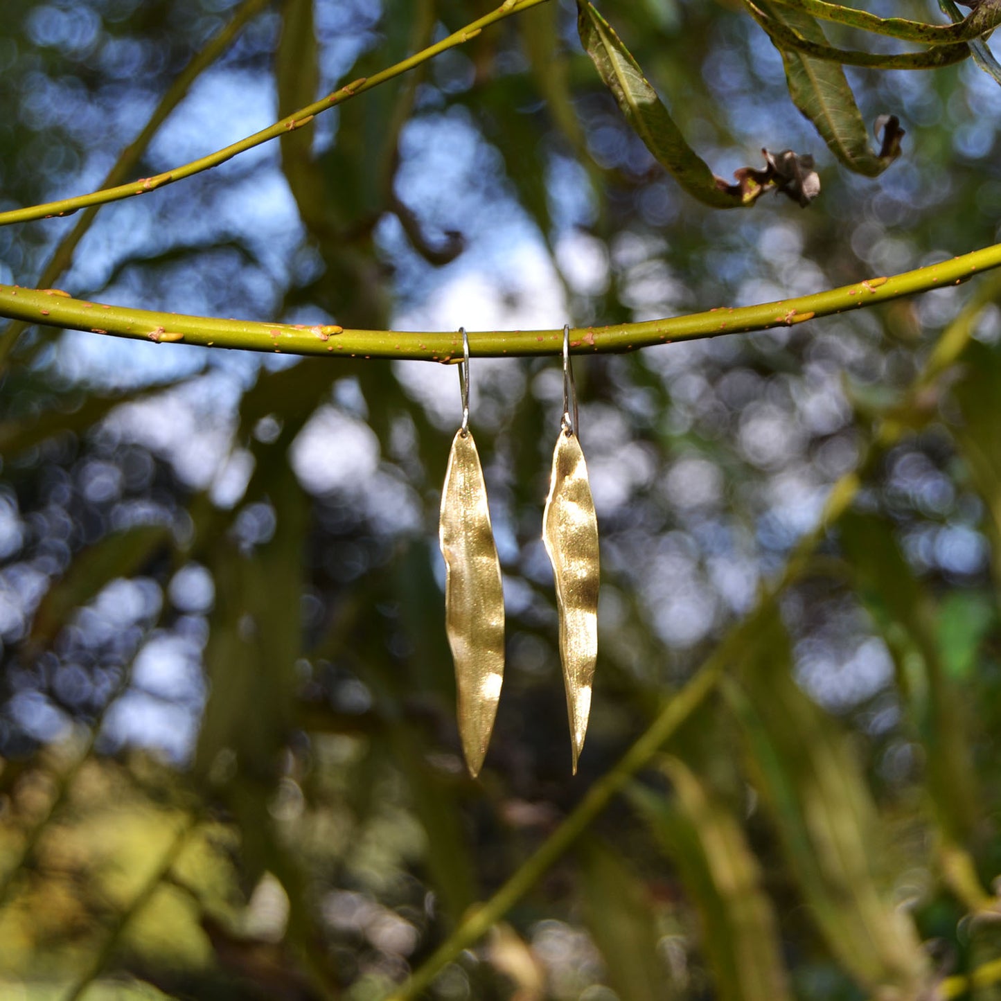 Long Willow Leaf Earrings